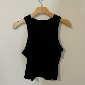 Old Navy Black Sleeveless Crop Tank Top